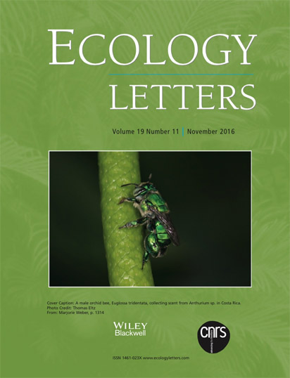 Cover Ecology Letters 2016